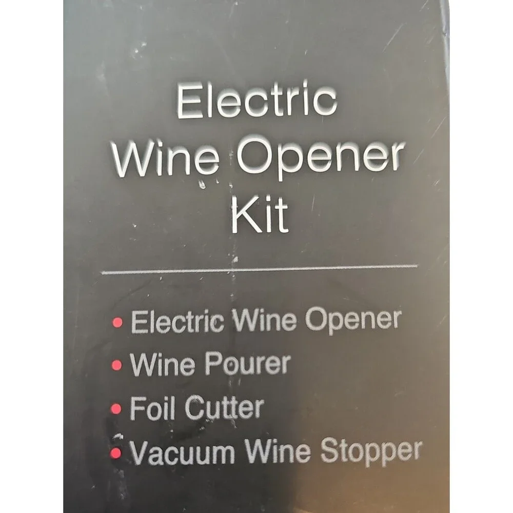 AirVi Electric Wine Opener Kit Uncorks in Secs Aerate Foil Cutter Vacuum Stopper
